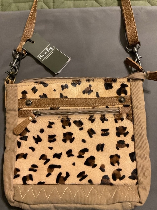Myra Bag Handbags - NWT Myra Bag Leopard Print Crossbody - Tan & Black